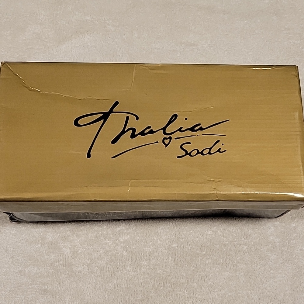 THALIA SODI JOYA Rhinestone Double-Strap Toe Ring Sandal, NIB - Picture 8 of 9